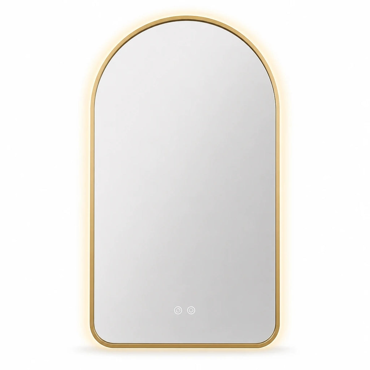 Arch LED Bathroom Mirror Gold