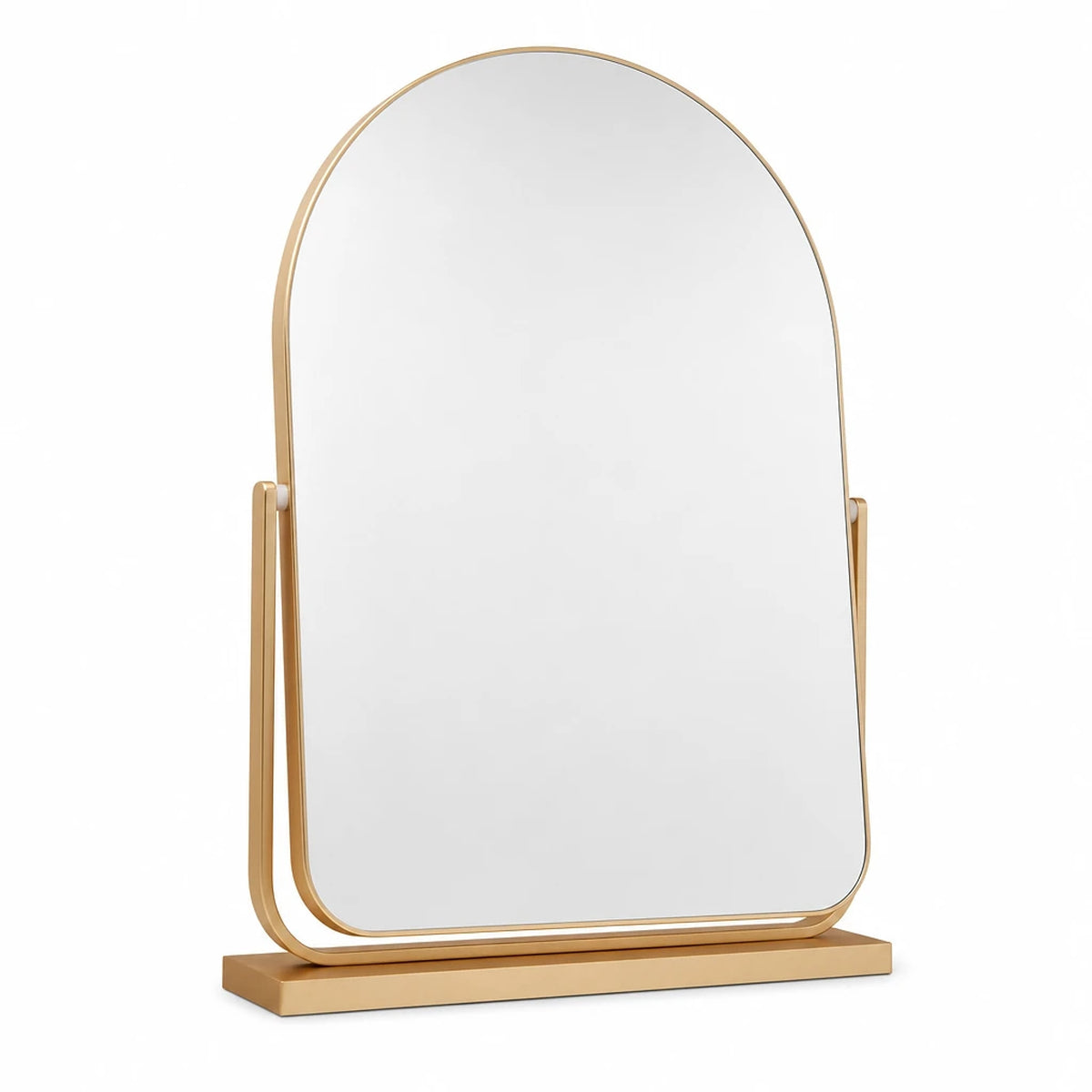 Arched Vanity Mirror Gold