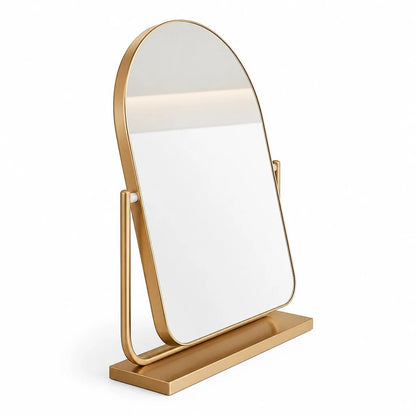 Arched Vanity Mirror Gold