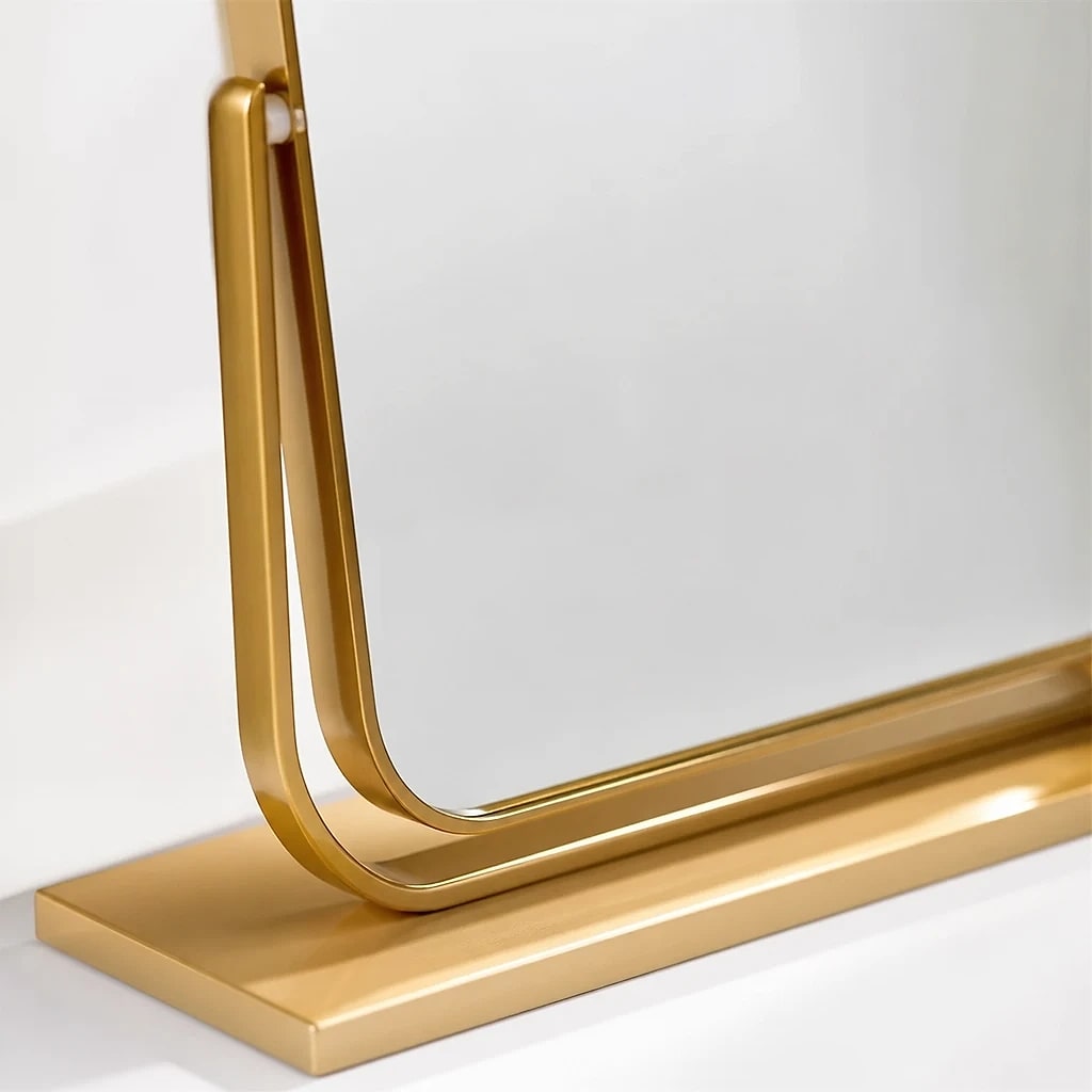 Arched Vanity Mirror Gold