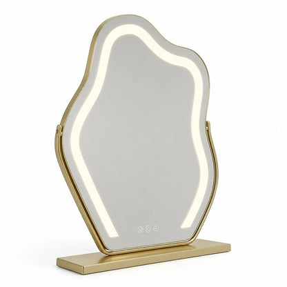 Cloud LED Vanity Mirror Gold
