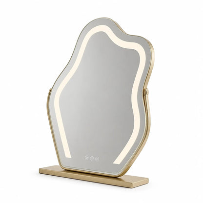 Cloud LED Vanity Mirror Gold