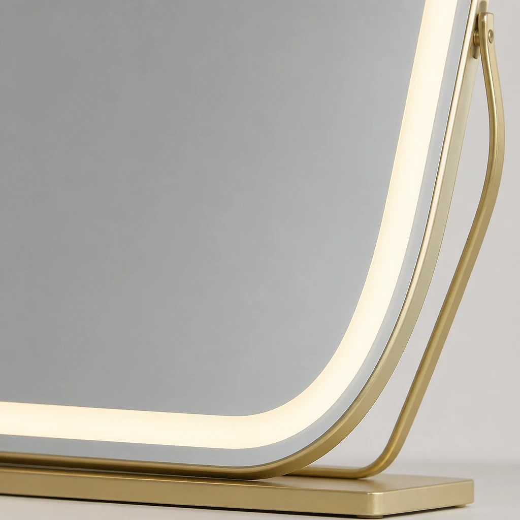 Cloud LED Vanity Mirror Gold