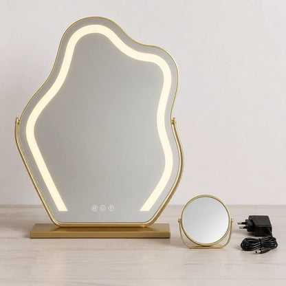 Cloud LED Vanity Mirror Gold