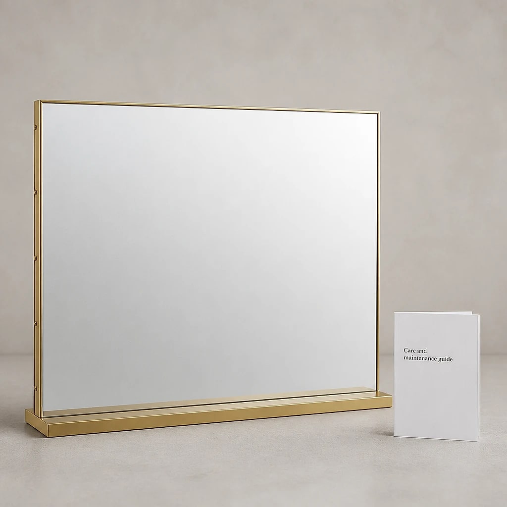 Gold Freestanding Table Mirror