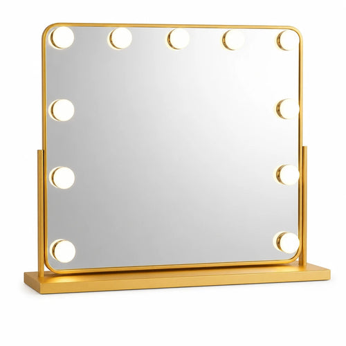 Gold Hollywood LED Vanity Mirror