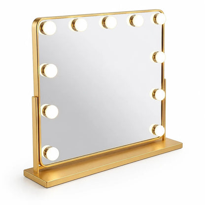 Gold Hollywood LED Vanity Mirror