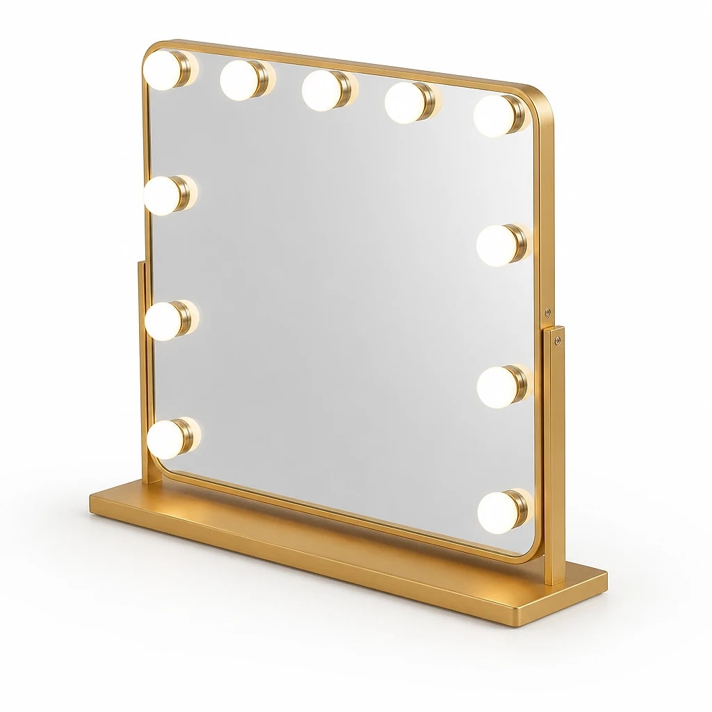 Gold Hollywood LED Vanity Mirror