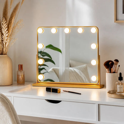 Gold Hollywood LED Vanity Mirror