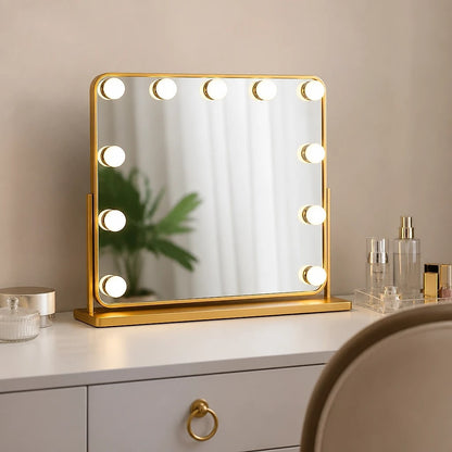 Gold Hollywood LED Vanity Mirror