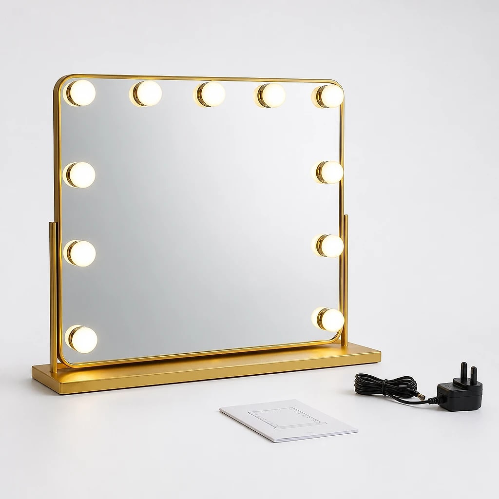 Gold Hollywood LED Vanity Mirror