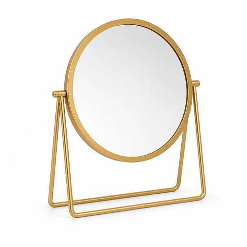 Gold Round Vanity Mirror
