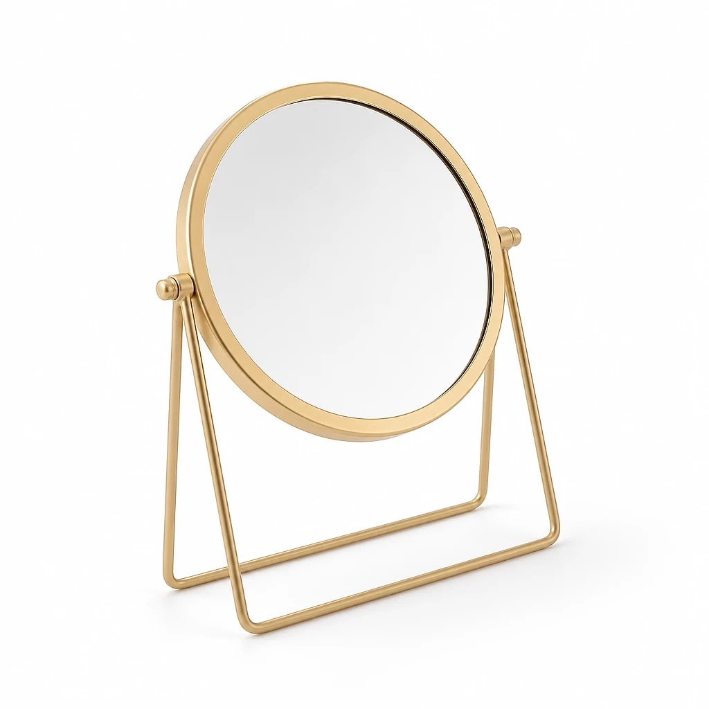 Gold Round Vanity Mirror