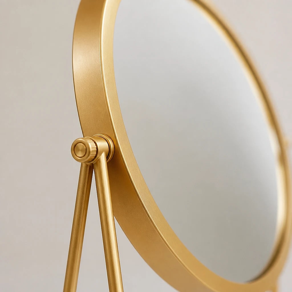 Gold Round Vanity Mirror