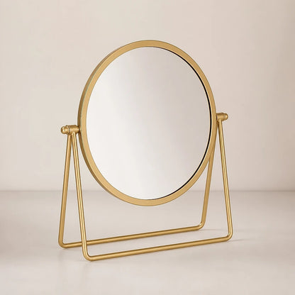 Gold Round Vanity Mirror