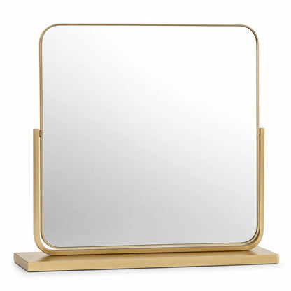 Gold Tabletop Dressing Table Mirror