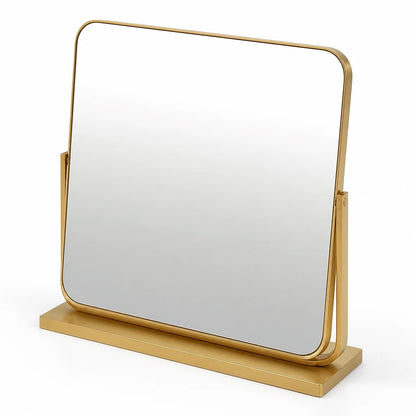 Gold Tabletop Dressing Table Mirror