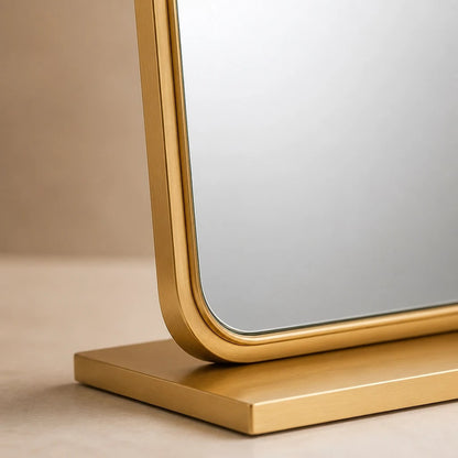 Gold Tabletop Dressing Table Mirror