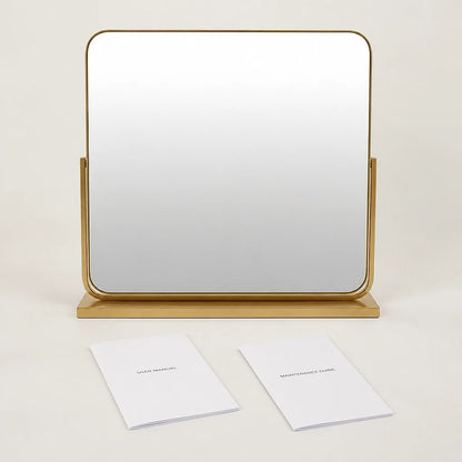 Gold Tabletop Dressing Table Mirror