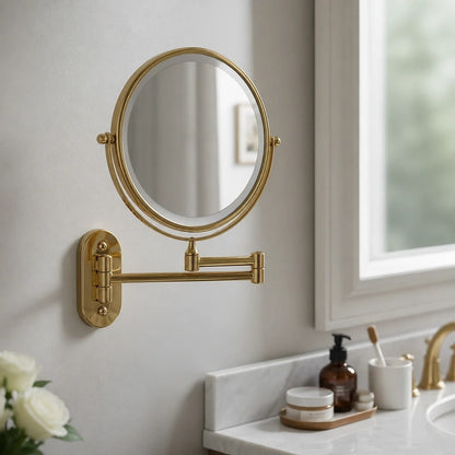 Gold Wall Mounted Vanity Mirror