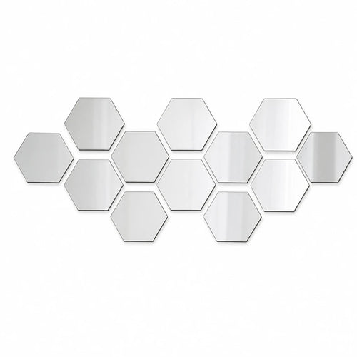 Hexagon Acrylic Mirror Tiles