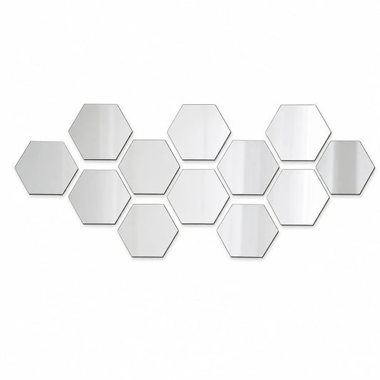 Hexagon Acrylic Mirror Tiles