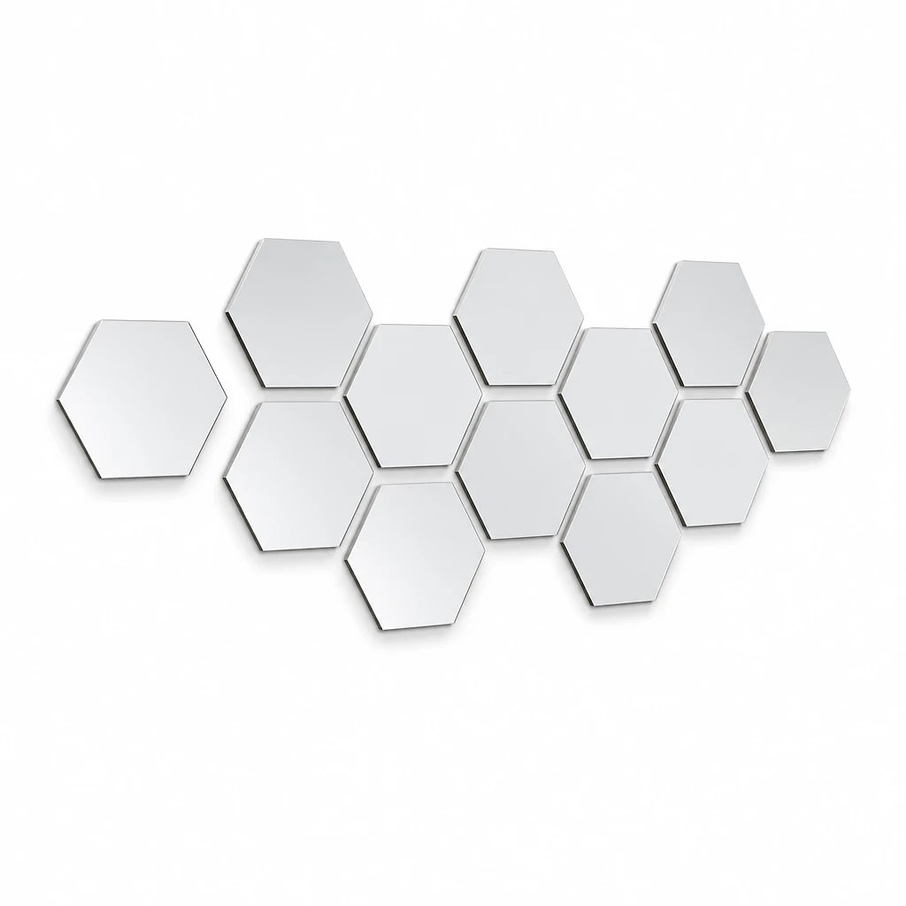 Hexagon Acrylic Mirror Tiles