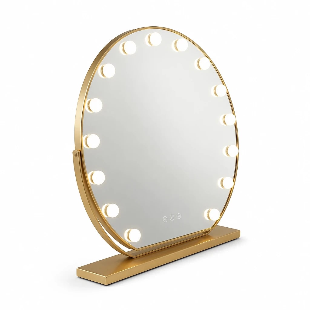 Hollywood LED Vanity Mirror Gold