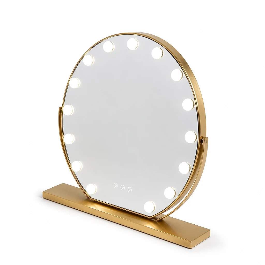 Hollywood LED Vanity Mirror Gold