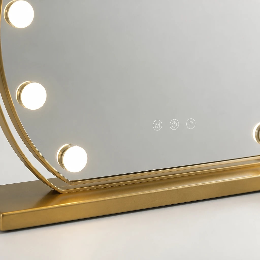 Hollywood LED Vanity Mirror Gold