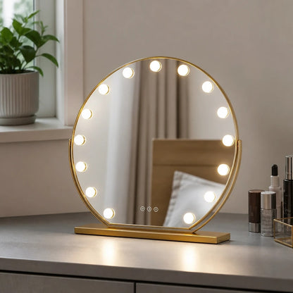 Hollywood LED Vanity Mirror Gold