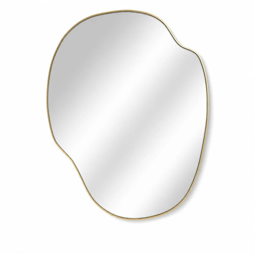 Irregular Wall Mirror Gold Trim
