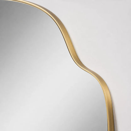 Irregular Wall Mirror Gold Trim