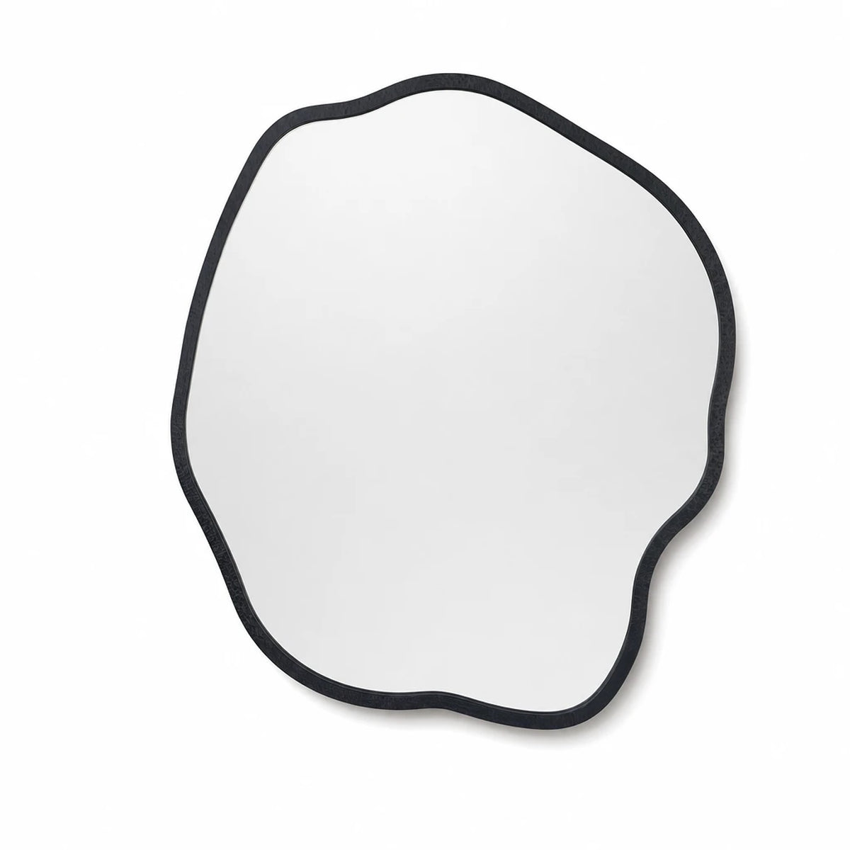 Irregular Wooden Frame Wall Mirror