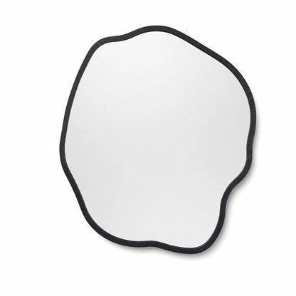 Irregular Wooden Frame Wall Mirror
