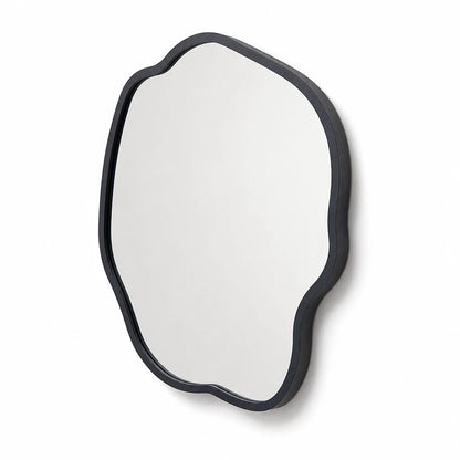 Irregular Wooden Frame Wall Mirror