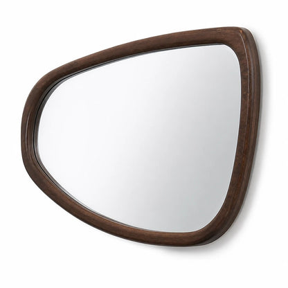 Irregular Wooden Wall Mirror
