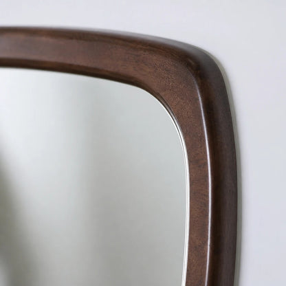 Irregular Wooden Wall Mirror