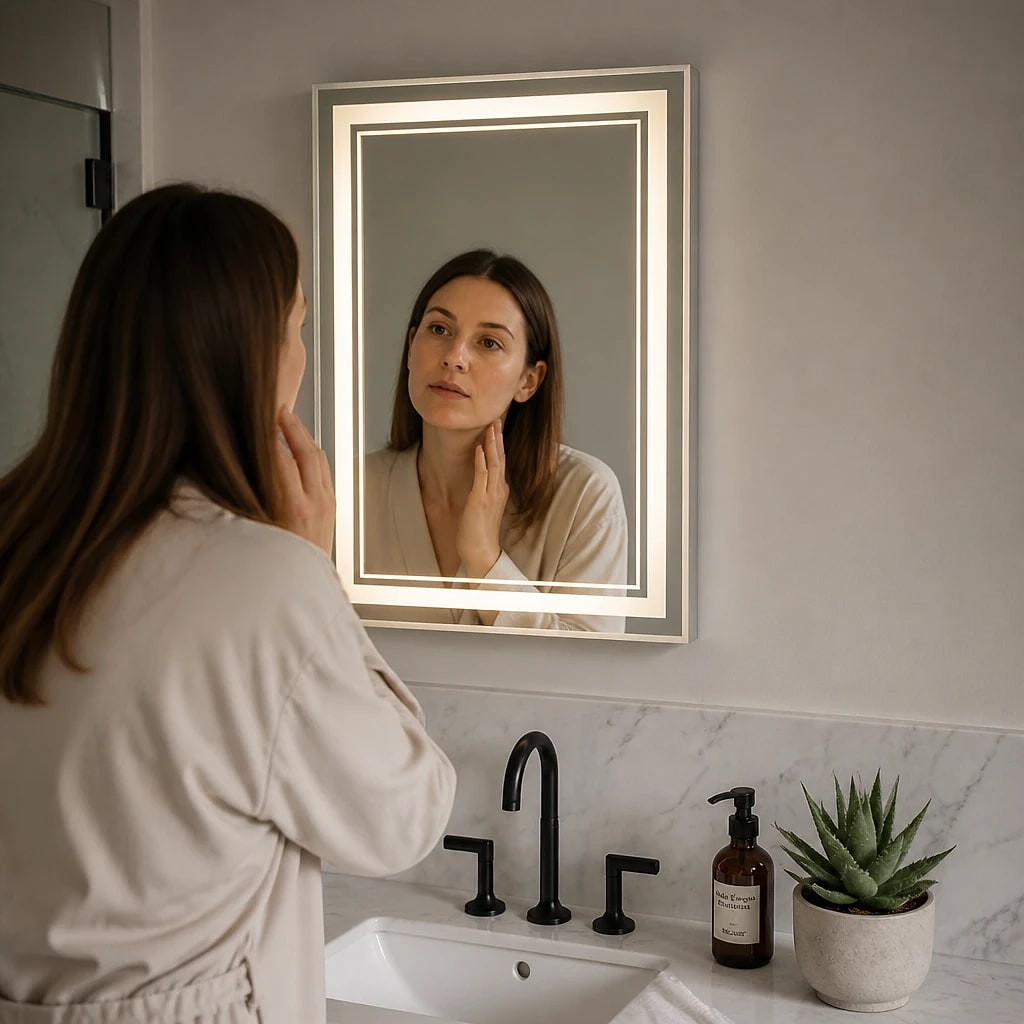 LED Bathroom Mirror 70×50 cm