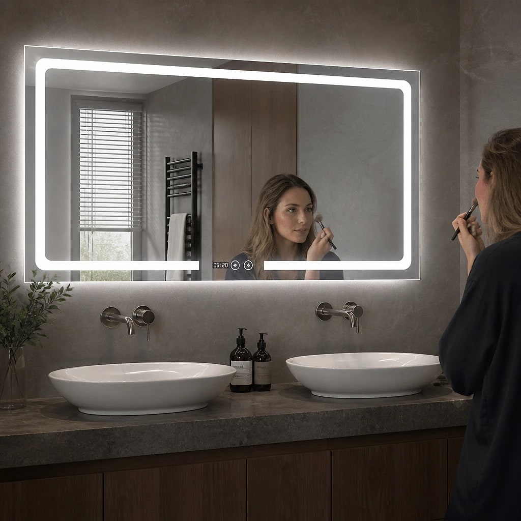 LED Bathroom Mirror with Anti-Fog