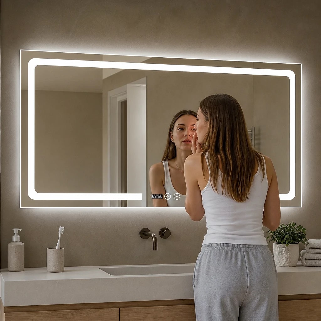 LED Bathroom Mirror with Anti-Fog