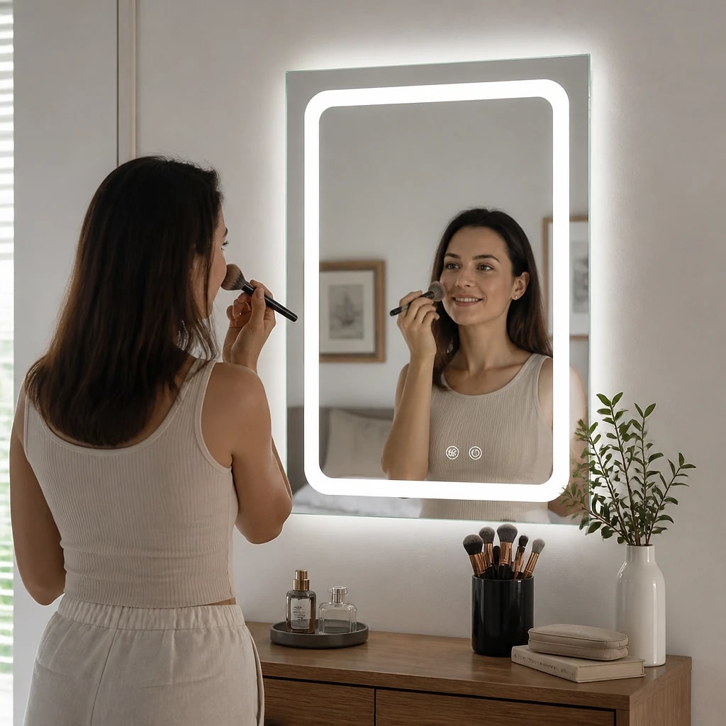 LED Illuminated Bathroom Mirror
