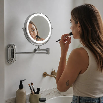 LED Wall Mounted Magnifying Mirror