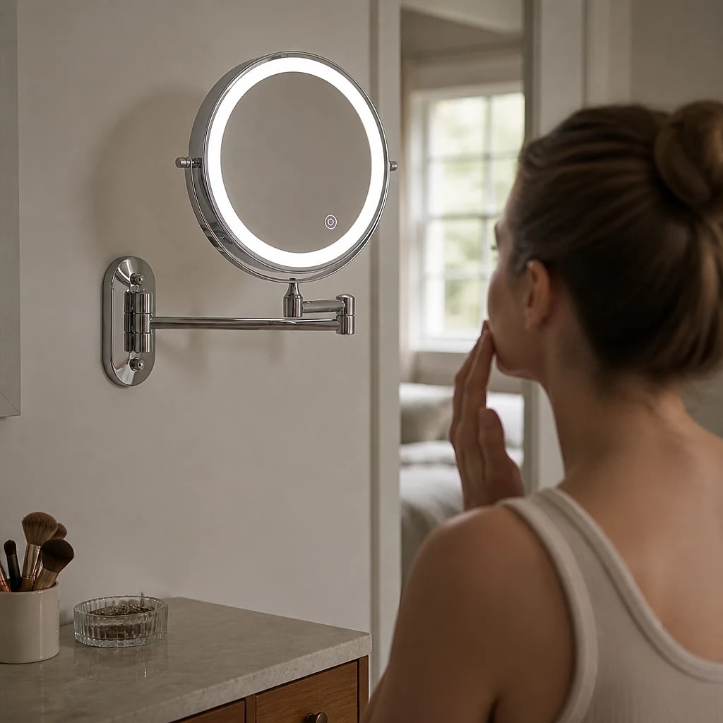LED Wall Mounted Magnifying Mirror