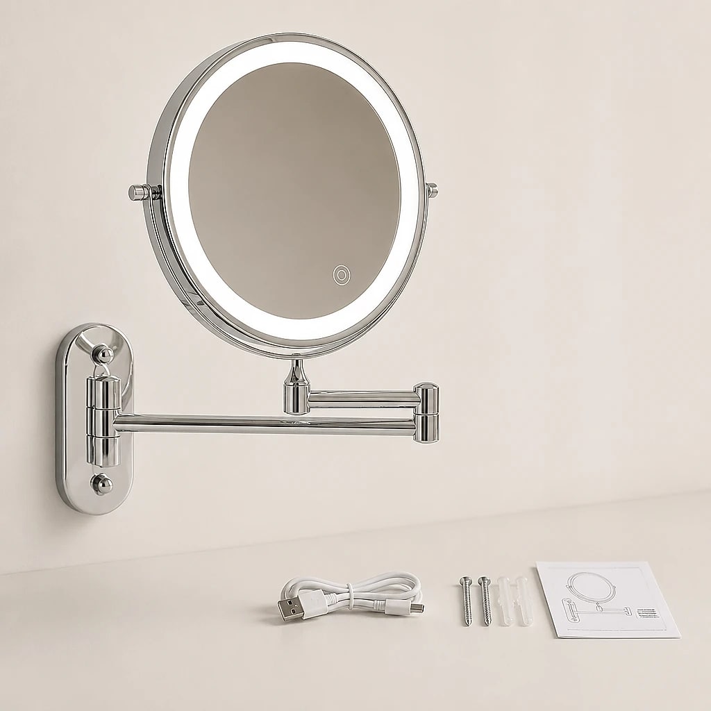 LED Wall Mounted Magnifying Mirror