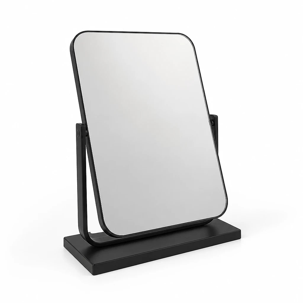 Matte Black Rotating Vanity Mirror