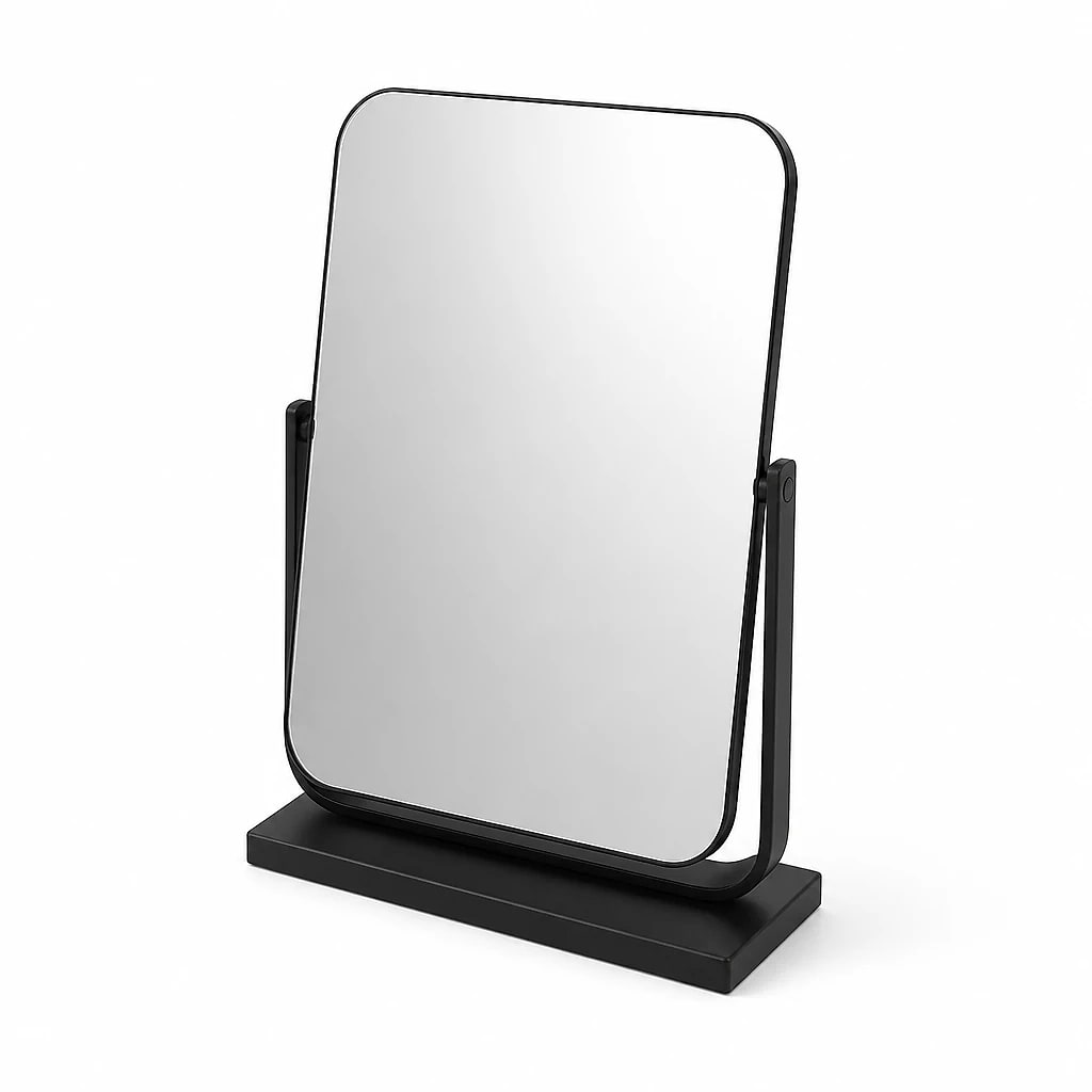 Matte Black Rotating Vanity Mirror