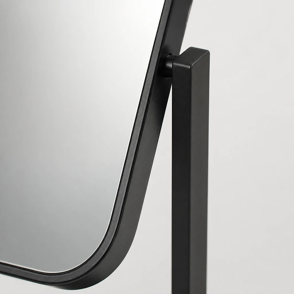 Matte Black Rotating Vanity Mirror