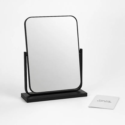 Matte Black Rotating Vanity Mirror