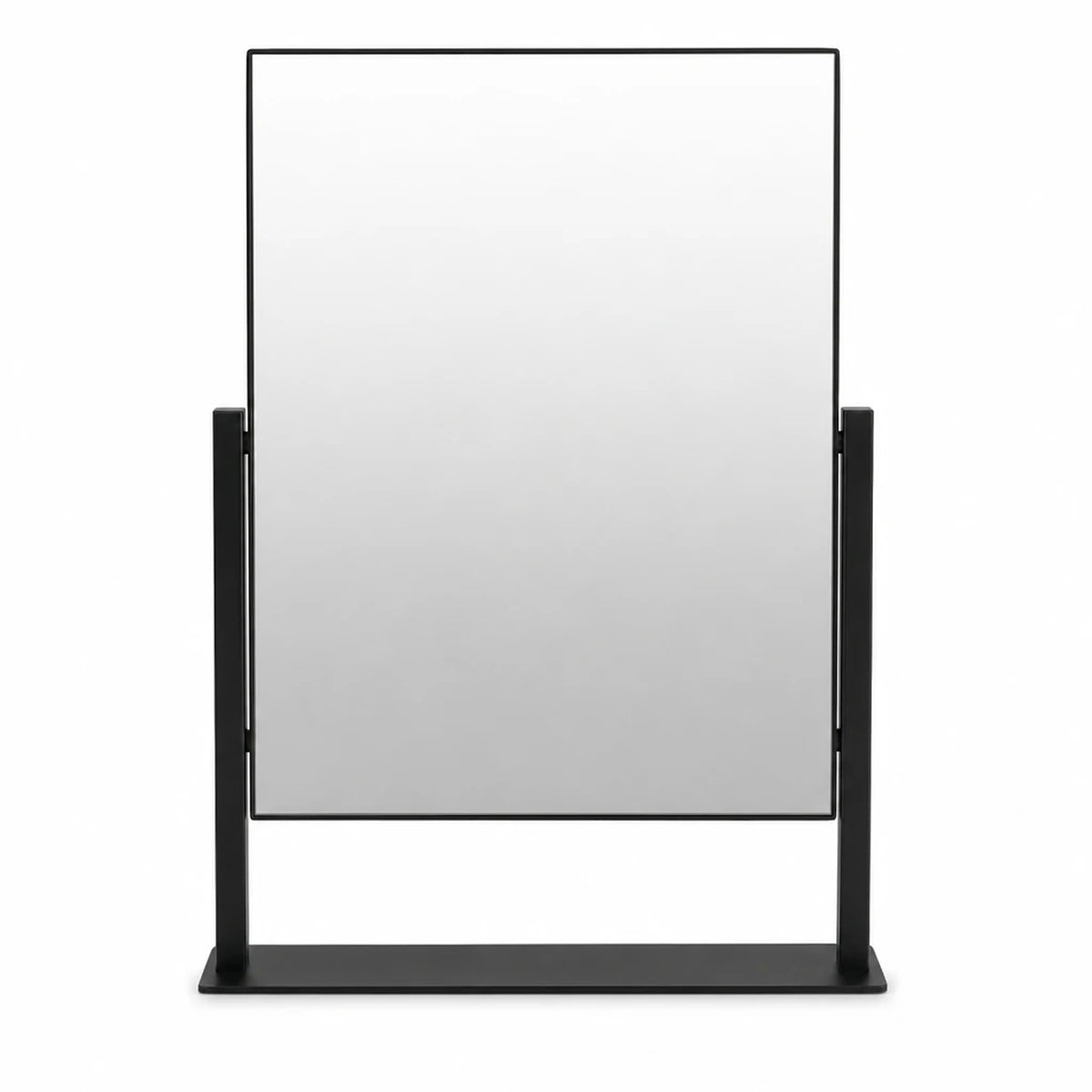 Matte Black Tabletop Mirror